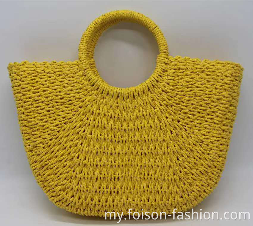 Straw Bag Bag သဲသောင်ပြင် bag1 Straw Bag Beach Bag1